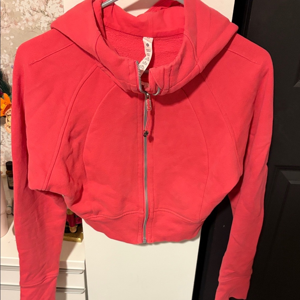 Lululemon cropped scuba zip up